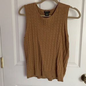 Eddie Bauer tan sweater vest